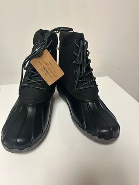 Weatherproof Duck Boots Mens 11 Black Adam II Waterproof NIB